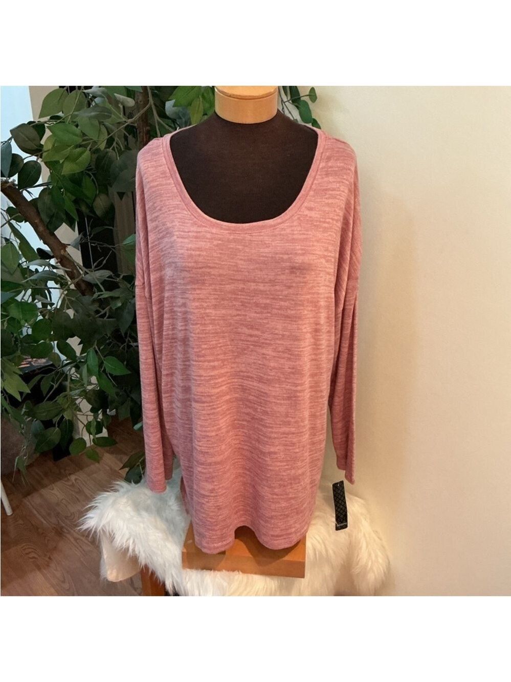 Massini long sleeve hi Lo vented hem tunic Women’s size 2X